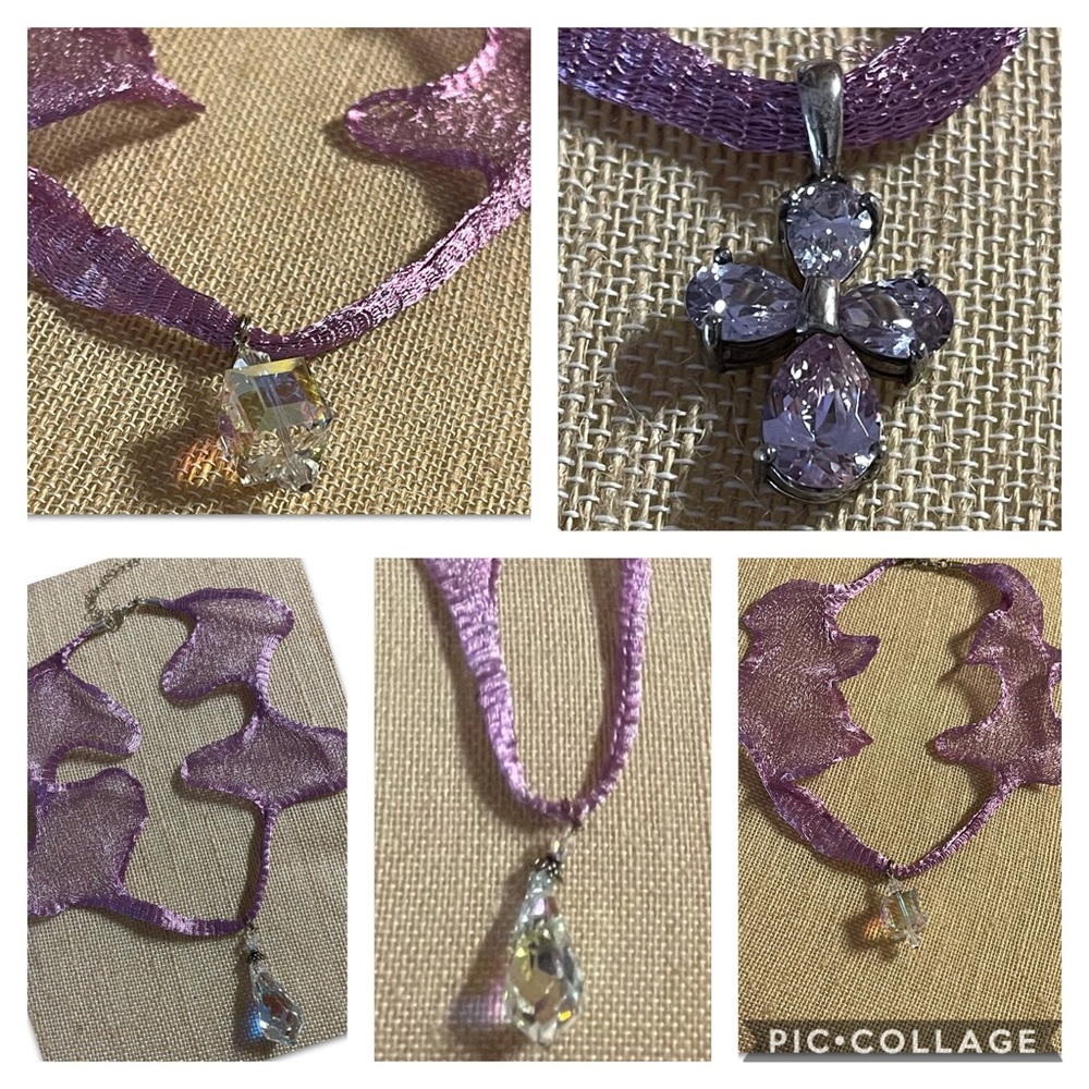 Mesh Necklace, stretches and reshapes